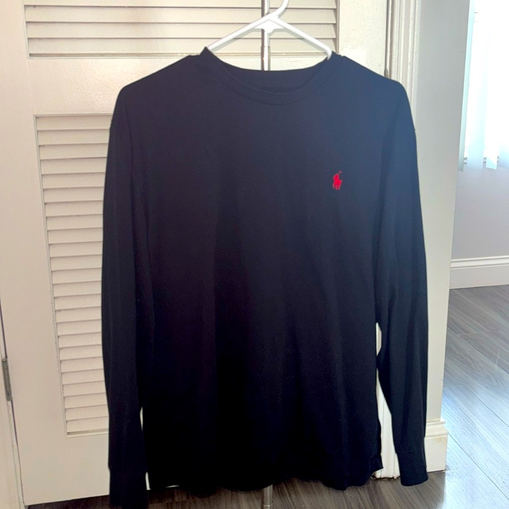 Black Long Sleeve Polo By Ralph Lauren Men’s Large